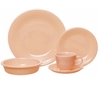 Fiesta dinnerware glazed in Apricot