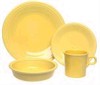 Fiesta dinnerware glazed in Sunflower