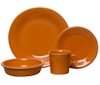 Fiesta dinnerware glazed in Tangerine