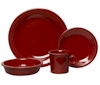 Fiesta dinnerware glazed in Scarlet