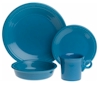 Fiesta dinnerware glazed in Peacock