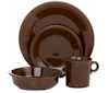 Fiesta dinnerware glazed in Chocolate