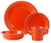 Fiesta dinnerware glazed in Poppy