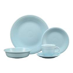 Fiesta dinnerware glazed in Sky
