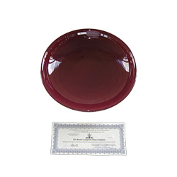 Fiesta dinnerware glazed in Raspberry